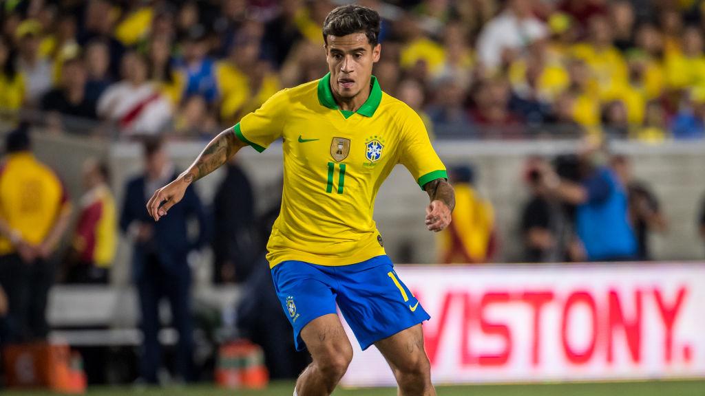 Coutinho saat membela Timnas Brasil