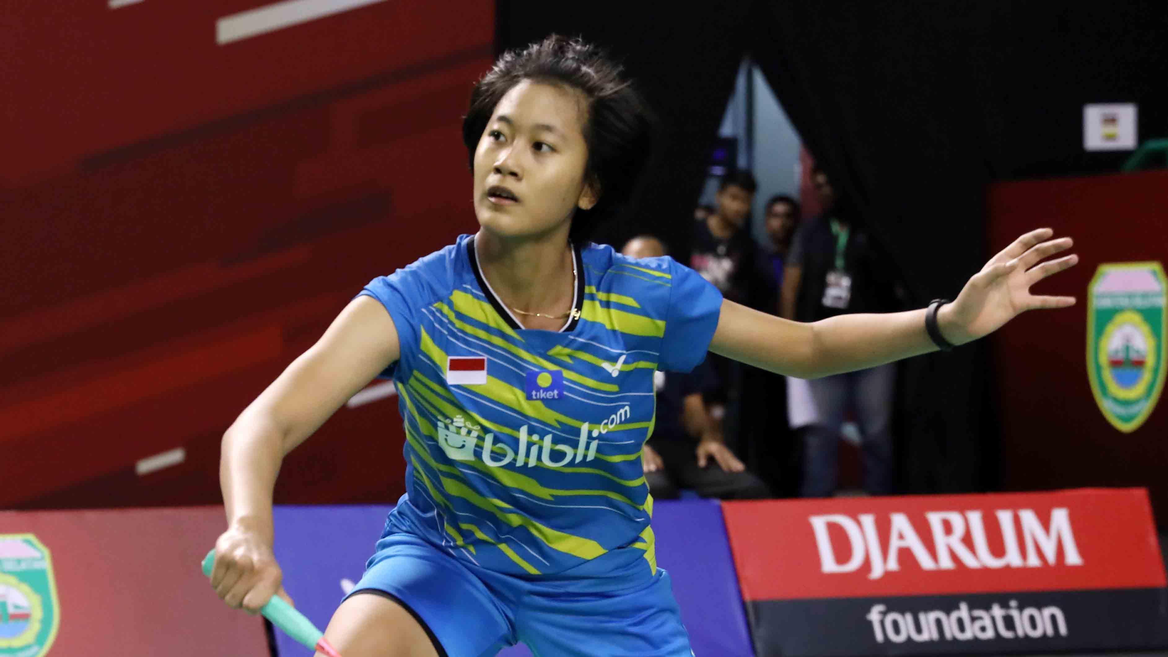 Pebulutangkis tunggal putri Indonesia, Putri Kusuma Wardani akui sempat tegang ketika bermain di final beregu BWF World Junior Championships 2019.