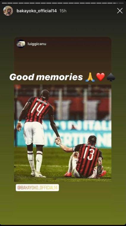 Instastory Bakayoko. Copyright: Instagram