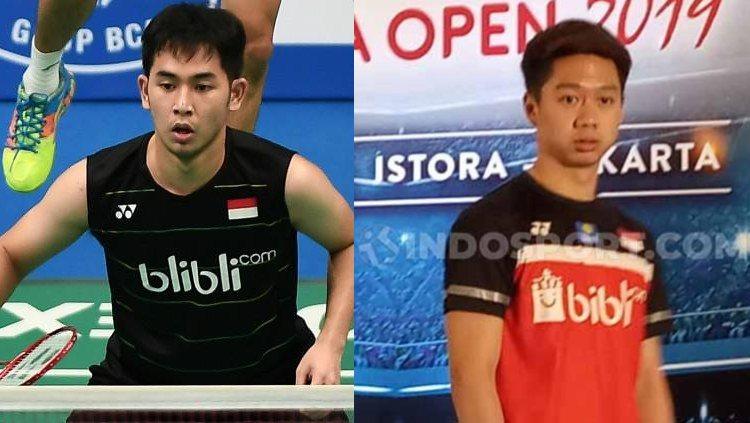 Kevin Sanjaya/M. Reza Pahlevi berpasangan di Mola TV PBSI Home Tournament.