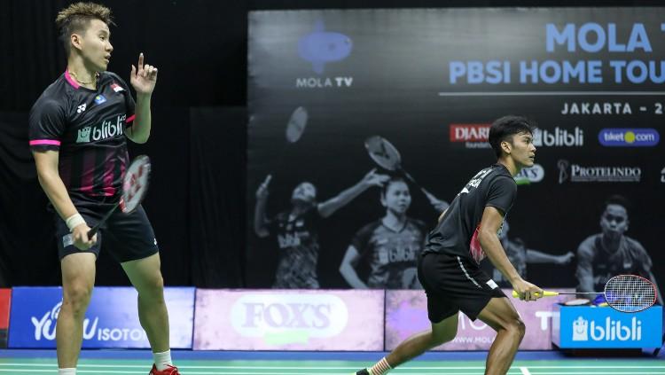 Berhasil mengalahkan duet Mohammad Ahsan/Leo Rolly Carnando di Mola TV PBSI Home Tournament, duet M. Shohibul Fikri/Marcus Gideon bongkar kelebihan lawan.