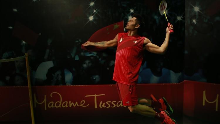 Patung lilin Lin Dan di Madame Tussauds. Copyright: Getty Images