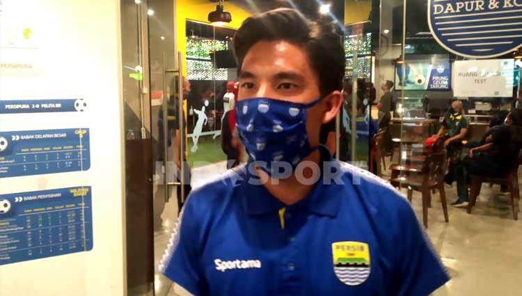 Gelandang Persib, Kim Jeffrey Kurniawan di Graha Persib, Jalan Sulanjana, Kota Bandung, Jumat (3/7/20).