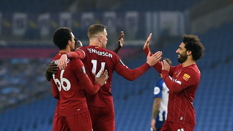 Hasil pertandingan ajang Liga Inggris 2019-20 antara Brighton & Hove Albion vs Liverpool berkesudahan dengan skor 1-3, Kamis (09/07/20) dini hari WIB. - INDOSPORT