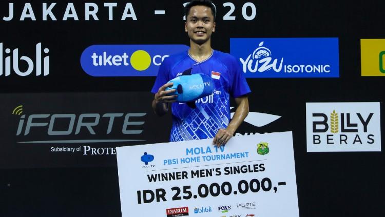 Ini kata media Malaysia soal keberhasilan pebulutangkis Anthony Sinisuka Ginting menjuarai kejuaraan Mola TV PBSI Home Tournament, Jumat (10/07/20) di Pelatnas.