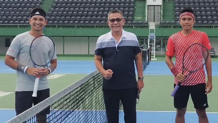 Christopher Rungkat juarai kompetisi internal pelatnas putra PP Pelti usai mengalahkan Rifqi Fitriadi dengan skor 7-5 6-4 di laga puncak, Selasa (14/07/20).