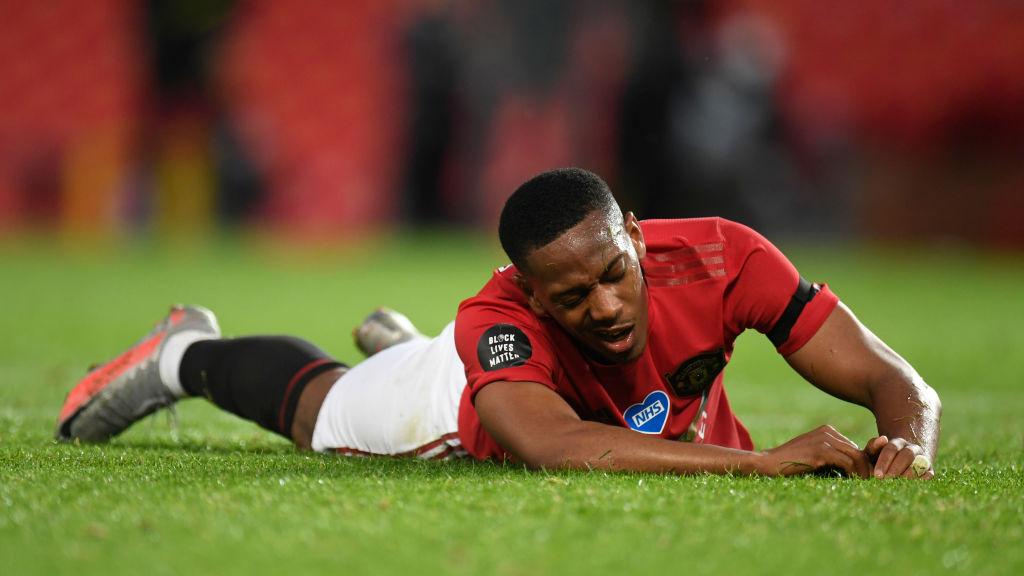 Anthony Martial tampil melempem di Manchester United.