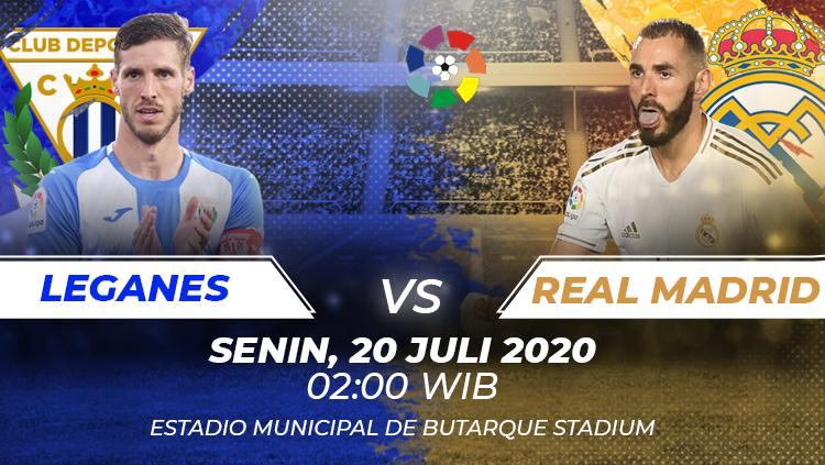 Real Madrid siap bertandang ke kandang Leganes dalam laga pamungkas LaLiga Spanyol. Anda bisa menyaksikan pertandingan tersebut melalui live streaming. - INDOSPORT