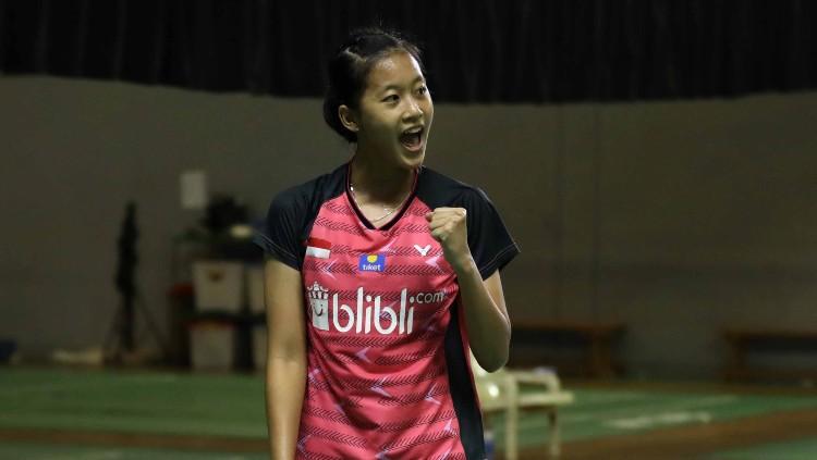 Putri Kusuma Wardani atau Putri KW di Mola TV PBSI Home Tournament 2020.