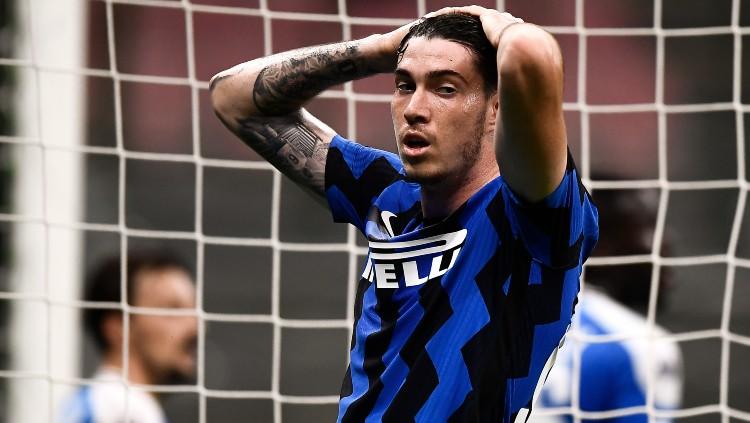 Bek Inter Milan Alessandro Bastoni mengalami cedera parah, sang rival terdekat, Juventus, mendapat ‘durian runtuh’ dalam perjuangan berburu Scudetto. - INDOSPORT