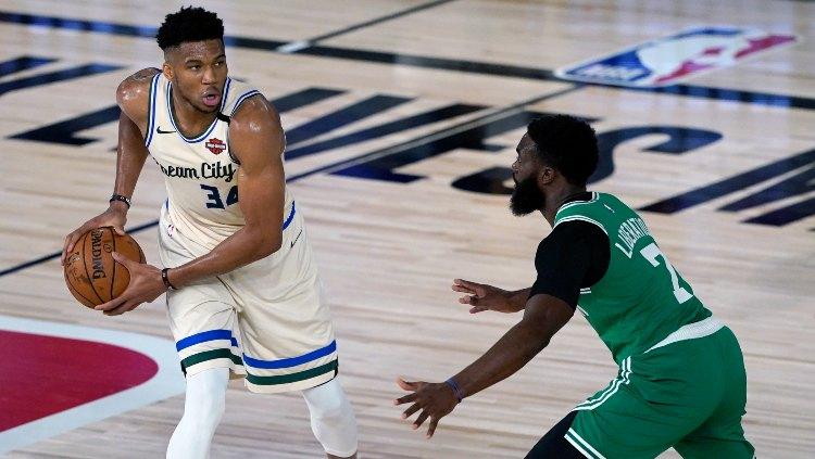 Giannis Antetokounmpo, pemain Milwaukee Bucks.
