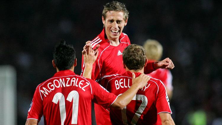 Mantan striker Liverpool, Peter Crouch dan Craig Bellamy.