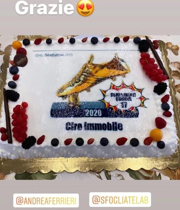 Insta Story striker Lazio, Ciro Immobile. Copyright: Instagram