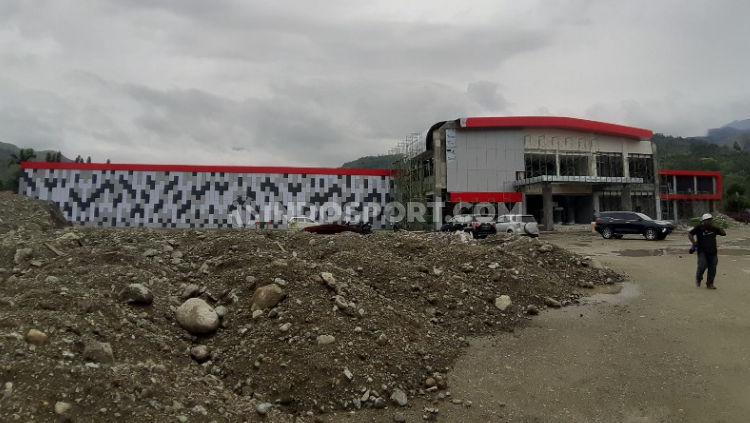 Nampak Luar Gedung Venue Cabor Menembak Indoor PON XX Papua.