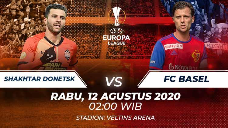 Berikut link live streaming pertandingan antara Shakhtar Donetsk vs FC Basel di perempatfinal Liga Europa, Rabu (12/08/20) pukul 02.00 dini hari WIB.