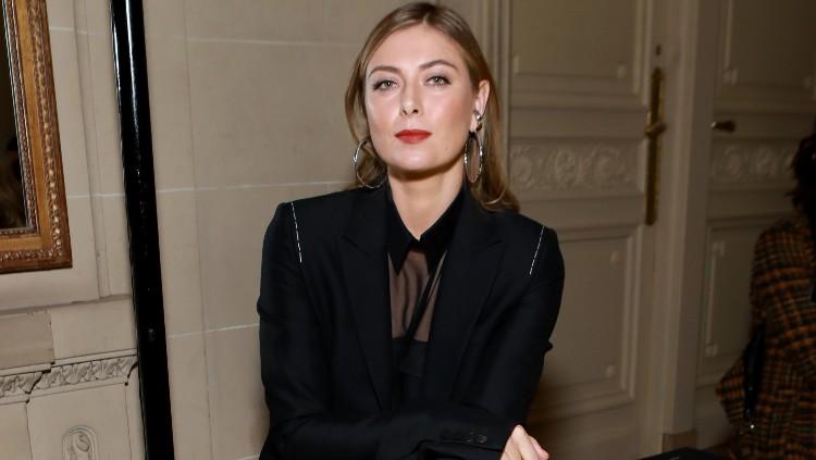 Maria Sharapova saat menghadiri event fashion show Vera Wang, Februari 2020.