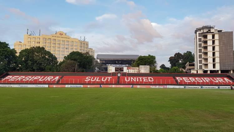 Sulut United secara resmi mengajukan Stadion Klabat sebagai tuan rumah Liga 2 2020 yang akan dilanjutkan pada Oktober mendatang. - INDOSPORT