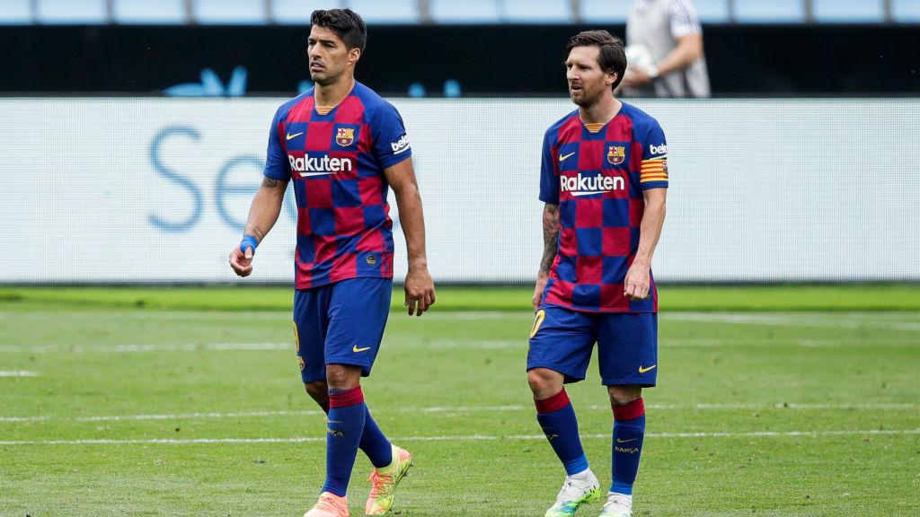 Luis Suarez dan Lionel Messi - INDOSPORT