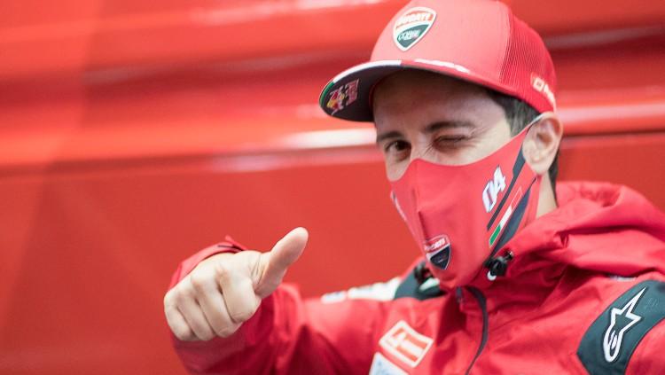 MotoGP 2020 bisa menjadi balapan yang akan dikenang dengan penuh sesal oleh pembalap tim Ducati, Andrea Dovizioso, dalam karier balapnya. - INDOSPORT