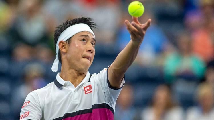 Kei Nishikori di AS Terbuka 2019.