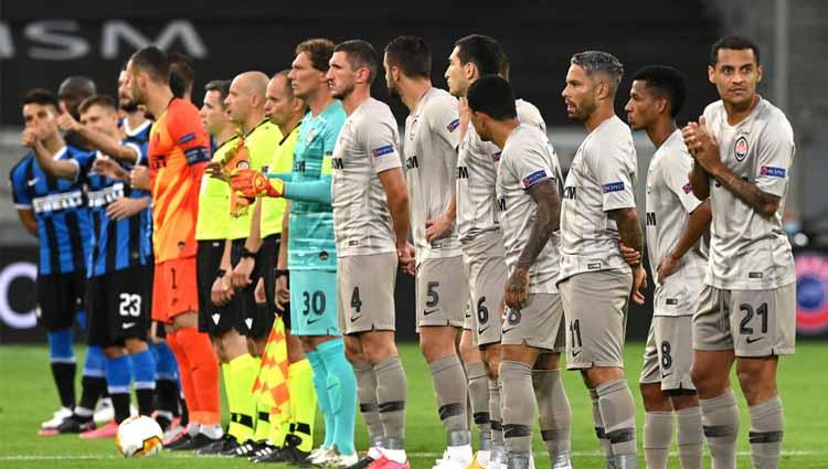 Kedua tim Inter Milan vs Shakhtar Donetsk mempersiapkan untuk bertanding pada semifinal Liga Europa 2019/20, Selasa (18/08/20).