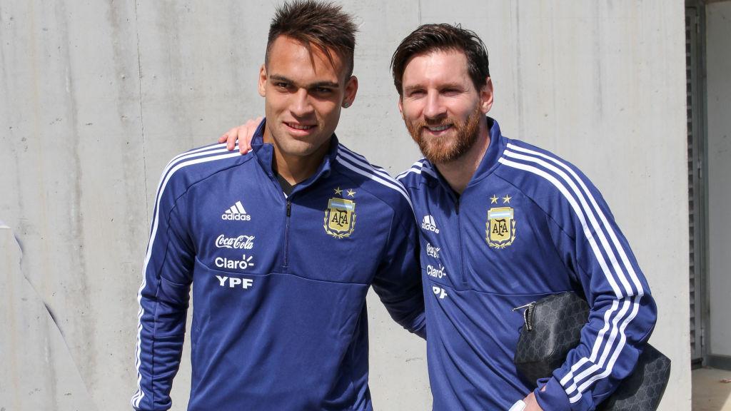 Lautaro Martinez dan Lionel Messi di Timnas Argentina - INDOSPORT