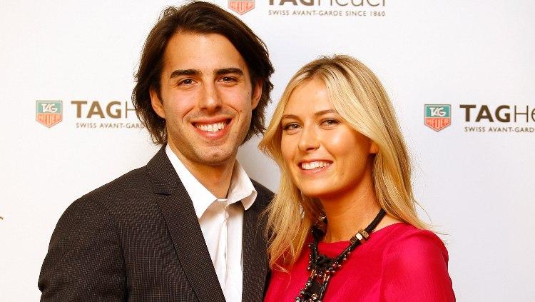 Maria Sharapova bersama mantan tunangannya, Sasha Vujacic.