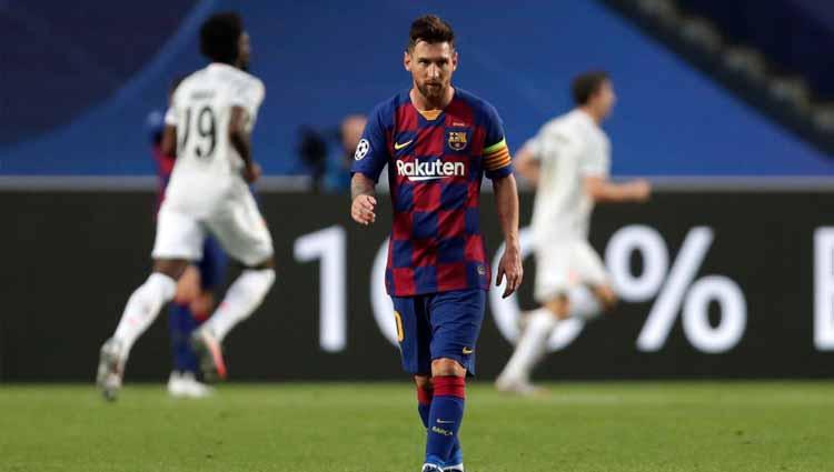 Pemain klub LaLiga Spanyol, Barcelona, Lionel Messi, ternyata mampun 'membunuh' kiper Chelsea dan rekan setimnas Argentina, Willy Caballero. - INDOSPORT