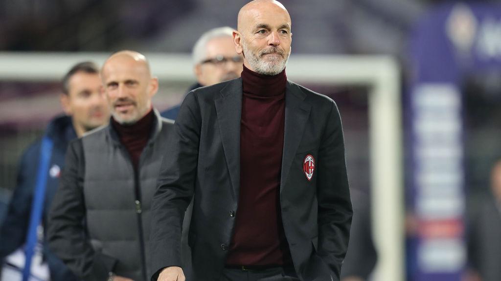Pertandingan Liga Italia antara AC Milan melawan Torino yang berakhir dengan hasil imbang membuat Stefano Pioli kesal pada anak asuhnya. Gabriele Maltinti/Getty Images - INDOSPORT