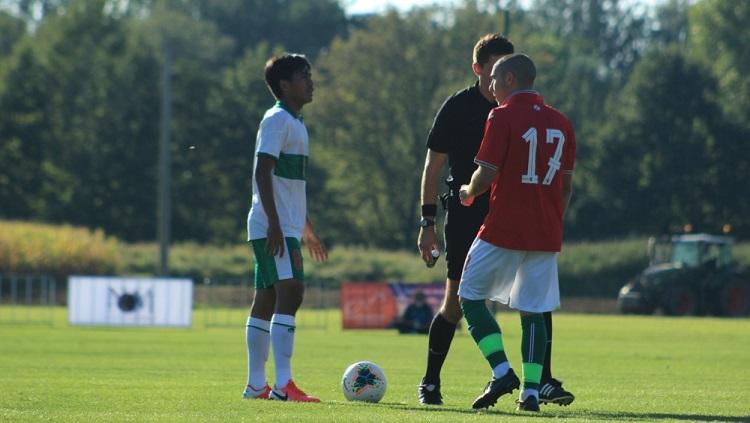 Laga uji coba antara timnas Indonesia U-19 melawan Bulgaria U-19, Sabtu (5/9/20).