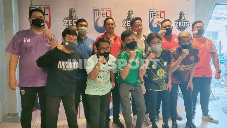 Peserta lengkap Indonesian Football e-League (IFeL) 2020 lalu. IFel 2021 bakal segera hadir dengan tajuk baru, IFeLeague 1 2021. - INDOSPORT