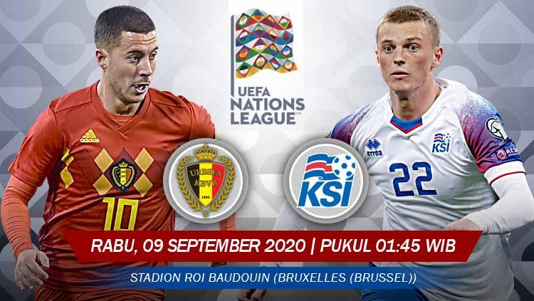 Berikut link live streaming pertandingan UEFA Nations League antara Belgia vs Islandia, Rabu (09/09/20) di Stadion King Baudouin, pukul 01.45 WIB.