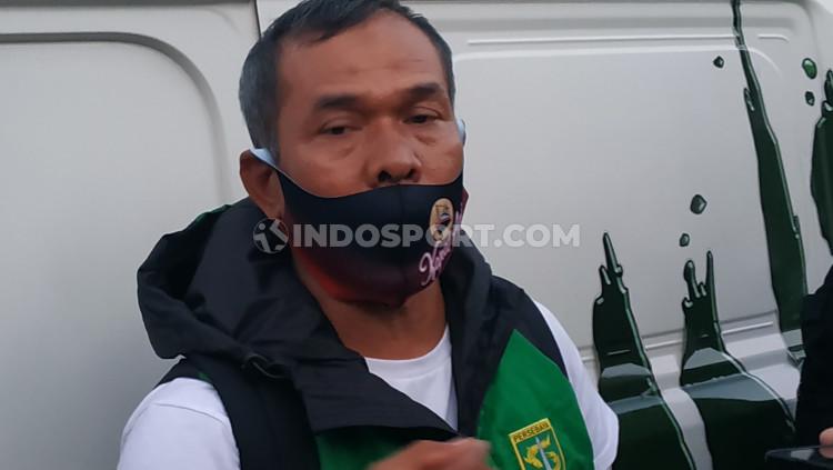 Asisten pelatih klub Liga 1 Persebaya, Mustaqim.
