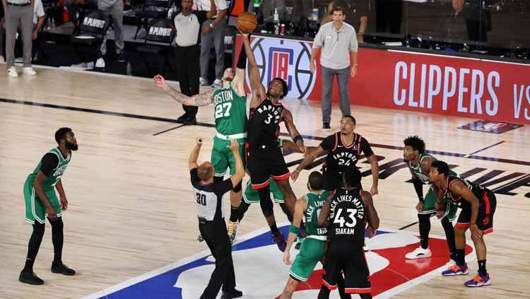 Pertandingan antara Toronto Raptors v Boston Celtics. - INDOSPORT
