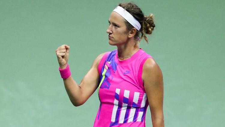 Victoria Azarenka di semifinal AS Terbuka 2020, mengalahkan Serena Williams.