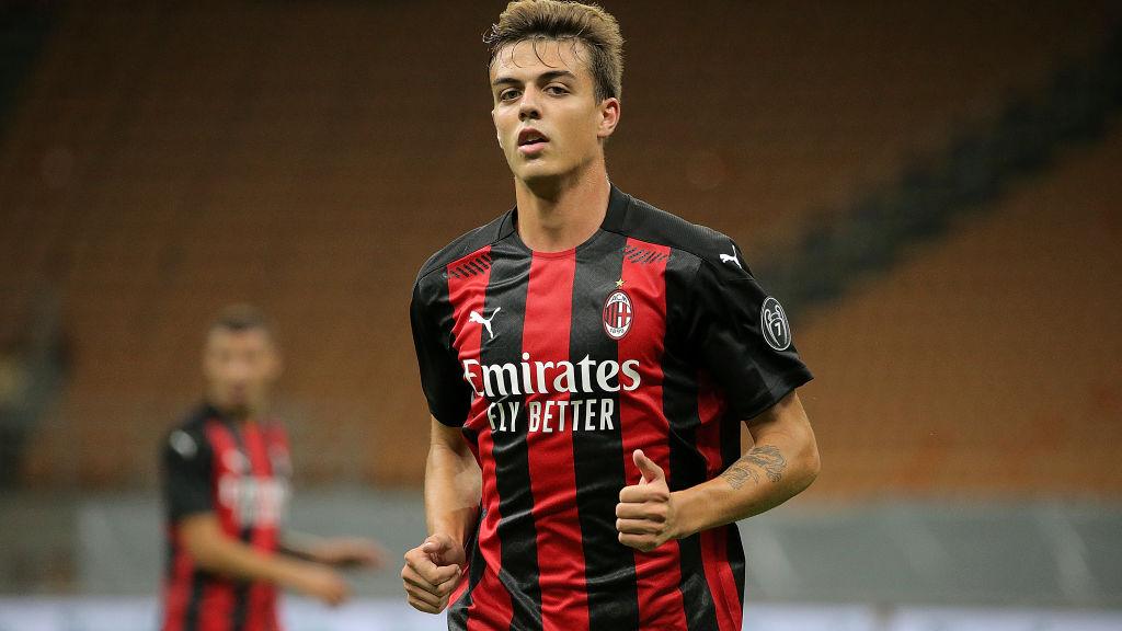 Daniel Maldini saat ini bermain untuk Empoli sebagai pinjaman. Foto: Giuseppe Cottini/NurPhoto via Getty Images.