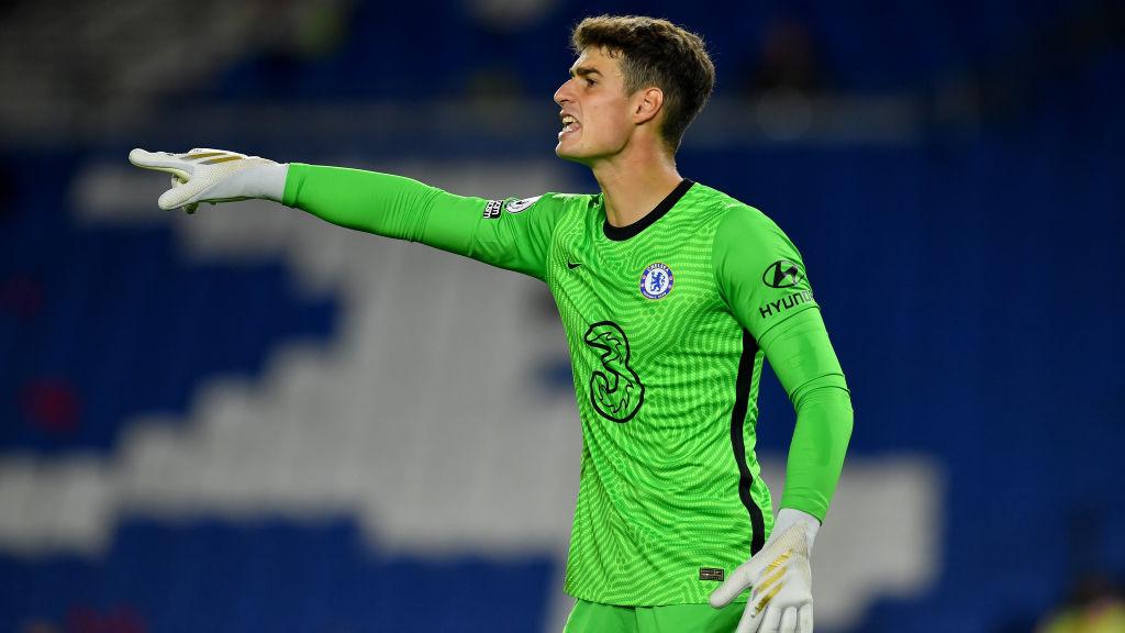 Kepa Arrizabalaga di laga Brighton vs Chelsea