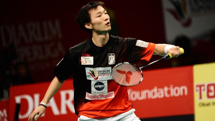 Lee Hyun-il ketika bermain di Djarum Super Liga Badminton 2014.