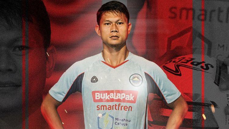 Sulut United memperkenalkan Dedi Gusmawan sebagai rekrutan anyar yang dipinjam dari PSM Makassar. - INDOSPORT