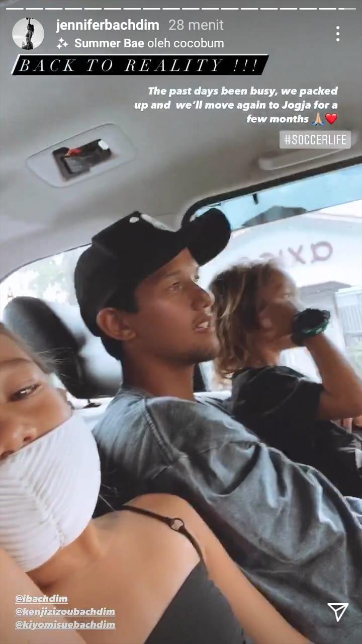 Unggahan Insta Story Jennifer Bachdim, istri bintang PSS Sleman, Irfan Bachdim. Copyright: Instagram
