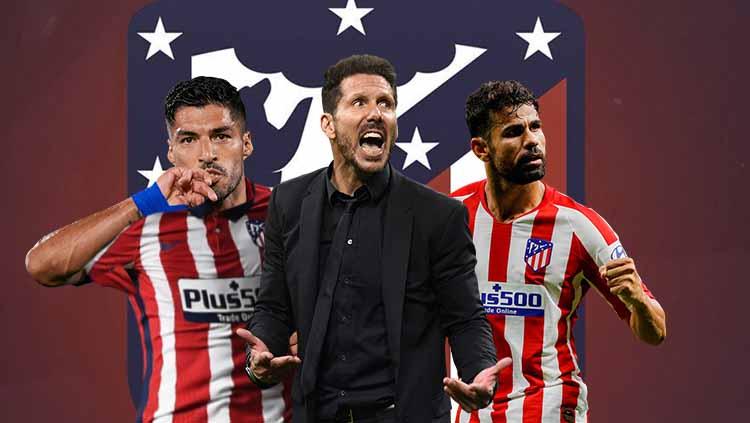 Suarez-Costa-Simeone di Atletico Madrid Copyright: Grafis:Frmn/Indosport.com