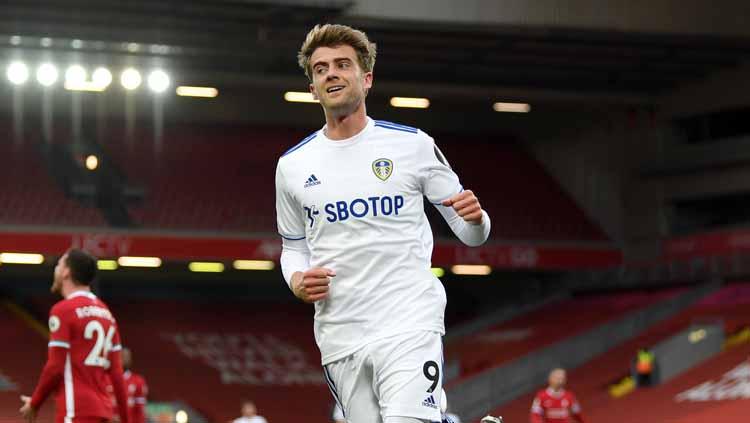 Striker Leeds United, Patrick Bamford, yang bakal segera mencatatkan caps untuk Timnas Inggris. - INDOSPORT