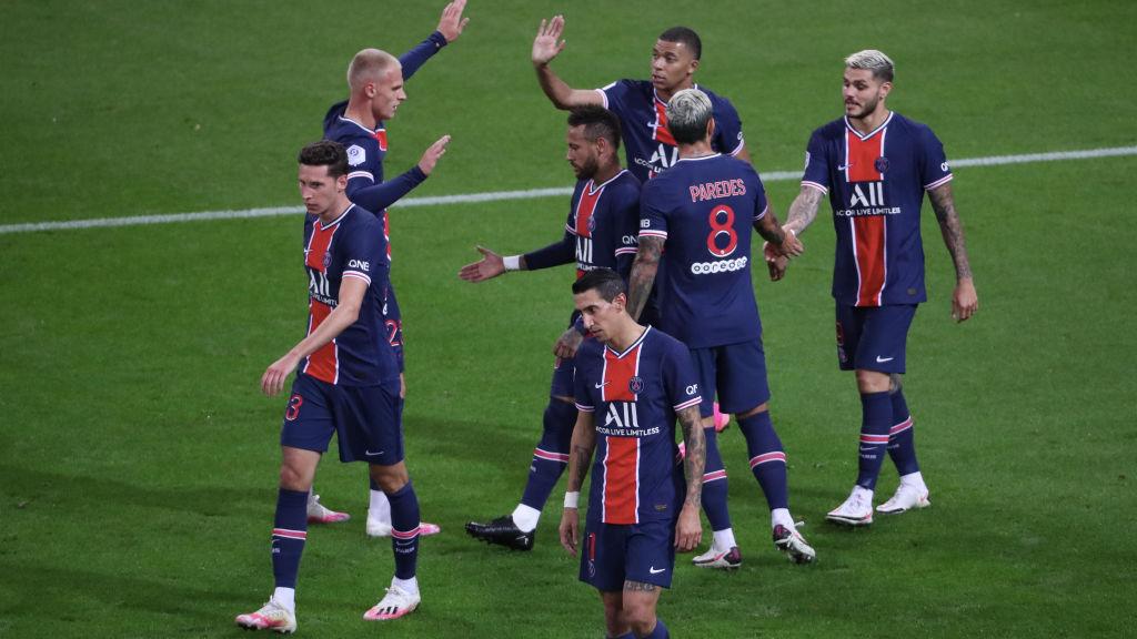 Skuat Paris Saint-Germain merayakan kemenangan mereka atas Stade Reims - INDOSPORT