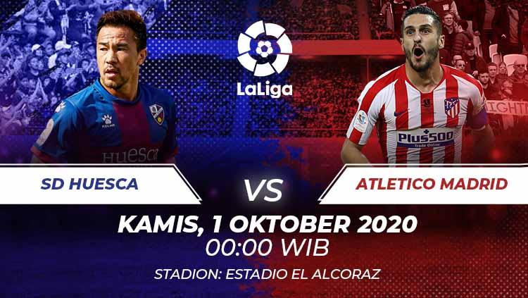 Berikut prediksi pertandingan di kompetisi LaLiga Spanyol musim 2020/2021 yang akan mempertemukan antara Huesca vs Atletico Madrid.