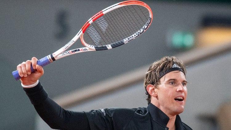 Dominic Thiem di Prancis Terbuka 2020.