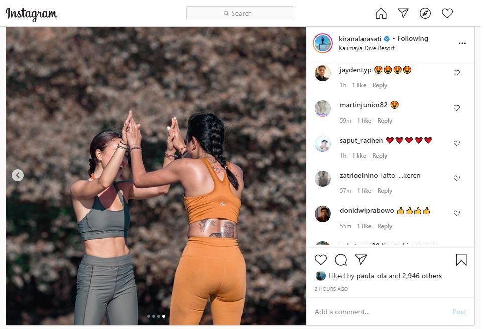 Kirana Larasati Punya Teman Yoga Baru, Netizen Gagal Fokus ke Tatonya Copyright: instagram.com/kiranalarasati