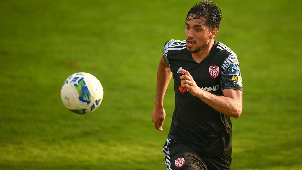 Gerardo Bruna, pemain yang dulu pernah digadang-gadang sebagai the next Lionel Messi saat gabung Liverpool. Foto: Stephen McCarthy/Sportsfile via Getty Images. - INDOSPORT