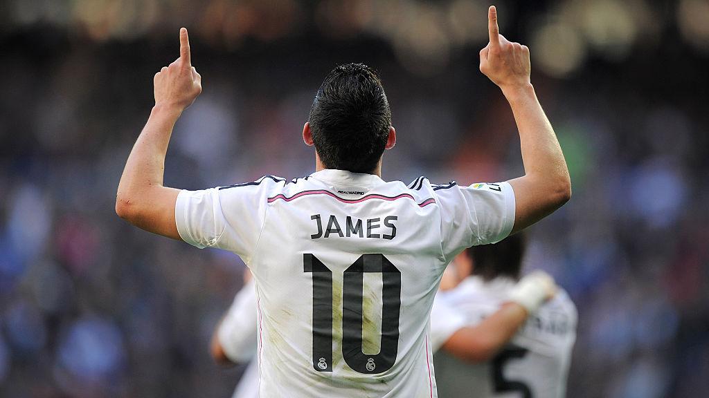 James Rodriguez dan nomor punggung 10 Real Madrid Copyright: Denis Doyle/Getty Images