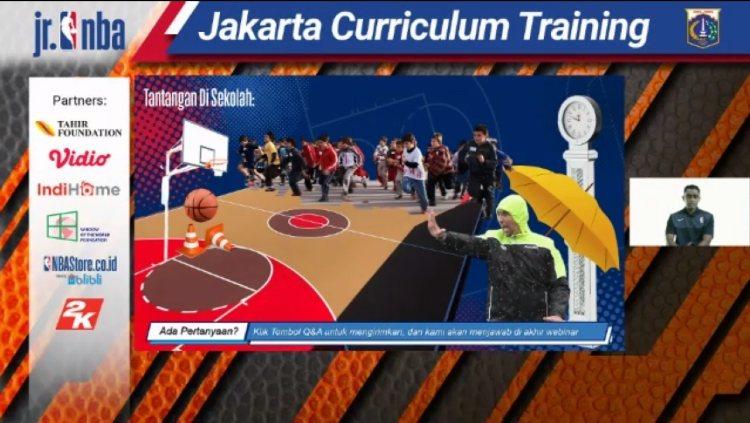Jr. NBA Coaches Academy yang diadakan secara virtual. Copyright: Jr. NBA