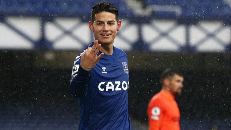 Gelandang serang Everton, James Rodriguez. Copyright: Jan Kruger/Getty Images